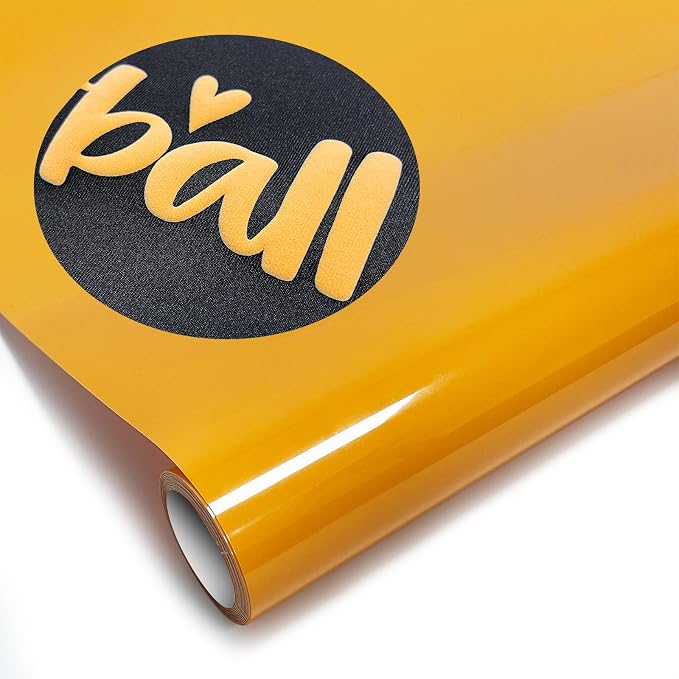 Puff Heat Transfer Vinyl, 12in X 5ft Iron on Vinyl | 3D Puff, Wash No Fade by YIWLOER