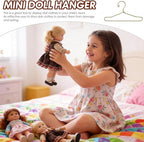 30Pcs Doll Clothes Hangers, Mini Hangers - Image 3