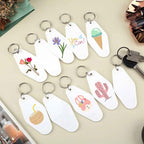 Yoption 20pcs Blank Motel Keychain Bulk - Image 2