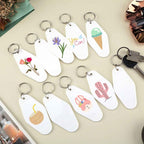 Yoption 50pcs Blank Motel Keychain Bulk - Image 2