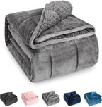 Sivio Weighted Blanket for Adult, 15 lbs Sherpa Heavy Blanket by Sivio