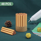 Metallic Gold Hot Glue Sticks, Manarty 48 PCS Full Size Hot Melt Glue Sticks - Image 8