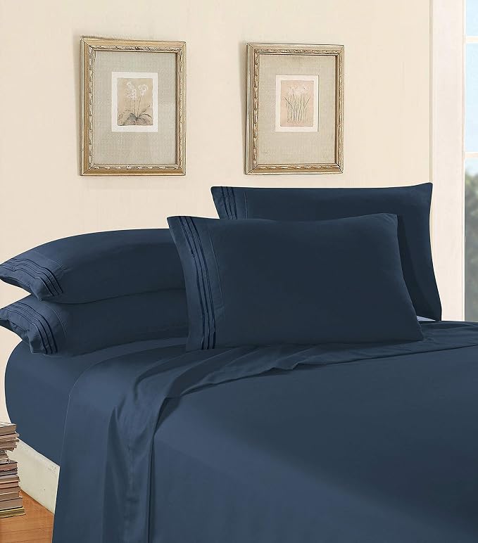 Egyptian Comfort Coziest Bedding Set, Easy All Around Elastic Fitted Sheet - Image 3