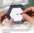 420 PCS Piecing Paper for Quilting 1", 1.5"and 2" Hexagon Quilting Template | - Image 6