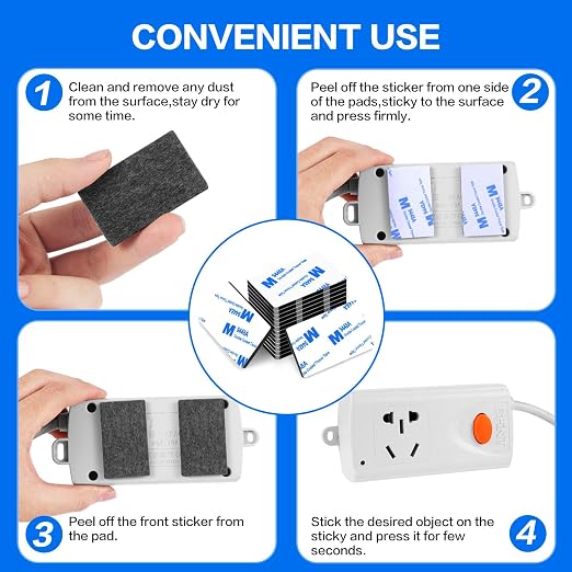 100 Pcs Double Sided Adhesive Pads, Heavy Duty Mounting Tape, 3mm Thickness - Image 5