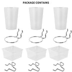 Kuhome 6 Sets Pegboard Bins and Cups - Image 7