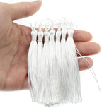 VAPKER 100 Pieces White Tassels 13cm/5-Inch Silky Handmade Soft Tassels Floss - Image 4
