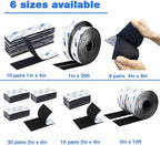 Hook and Loop Tape 1in x 20ft, Slef Adhesive Interlocking Strip, Mounting Tape - Image 2
