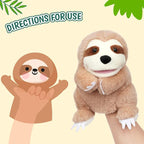 Easfan Sloth Hand Puppet with Movable Mouth Interactive Storytelling Cute Soft - Image 5