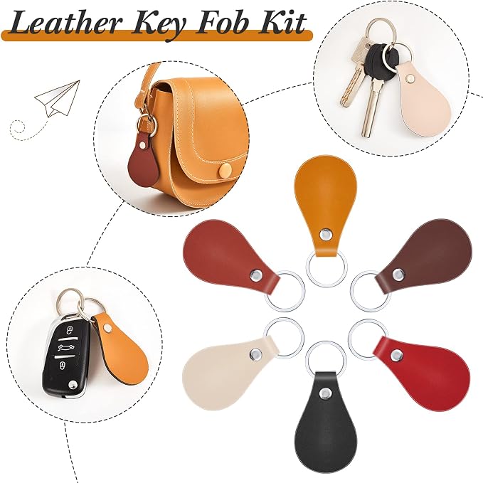 Taiyin 30 Pcs Leather Key Fob Kit - Image 7