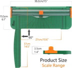 Firbon Green A4 Paper Cutter 12 Inch Titanium Straight Paper Trimmer - Image 2