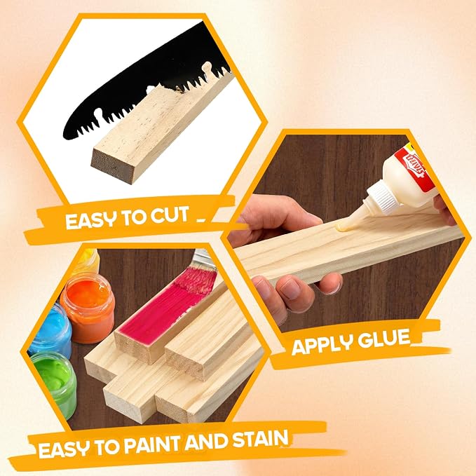 Wood Strips Slats Wooden Dowels - Image 4