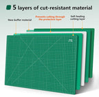 ArtAt Self Healing Cutting Mat: 48″x 36″ Green Double Sided PVC Non-Slip 5 - Image 3