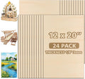 Adrattnay 24pc Basswood Sheets by WOODEXPERT