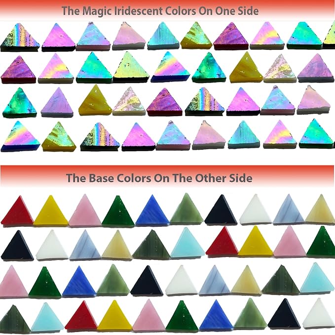 Triangle Iridescent Glass Mosaic Tiles - Image 5