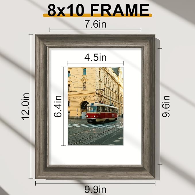 Vittanly 8x10 Picture Frames Set of 2, Ornate Vintage Photo Frame - Image 2