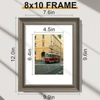 Vittanly 8x10 Picture Frames Set of 2, Ornate Vintage Photo Frame - Image 2