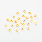 100pcs Yellow Sunflower Polymer Clay 10mm Spacer Beads - Image 5