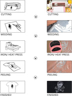 HTVVETUR Glitter HTV Vinyl Rolls Heat Transfer Vinyl - Image 3