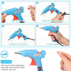 Zhengmy 24 Pieces Mini Hot Glue Gun Crafts Hot Melt Guns Fast Preheating and - Image 3