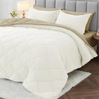 MUXHOMO 7 Pieces Full Comforter Set, Reversible Bed in a Bag Full Size by MUXHOMO