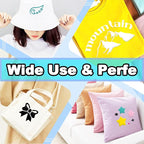 White 3D Puff Heat Transfer Vinyl 10 Inch * 6 Foot Puff - Image 4