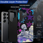 for Samsung Galaxy S25 Ultra Case, Skull Star Collage Pattern Glossy 2 in 1 - Image 3