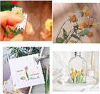 80 Pieces Natural Flower Stickers - Image 3