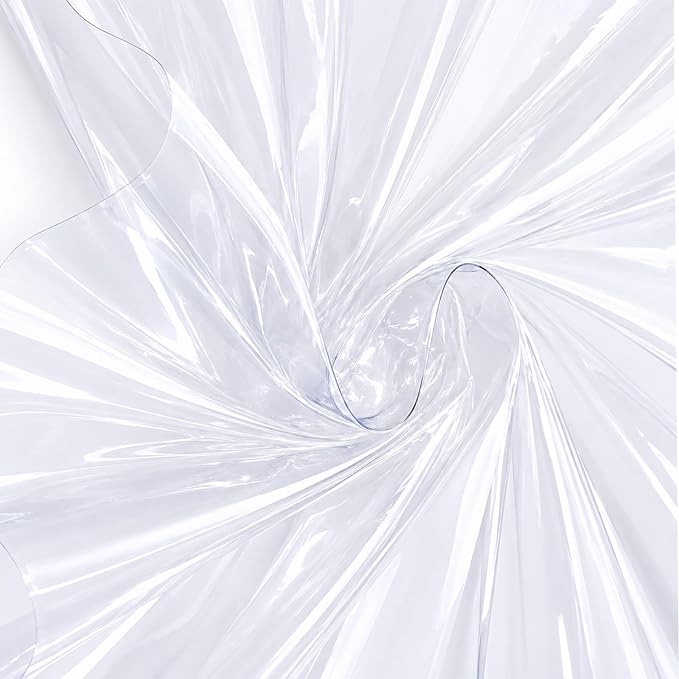 SHISU Clear TPU Vinyl Fabric 12 Mil, Heavy Duty Waterproof Sheet | Strong by SHISU