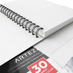 ARTEZA Watercolor Paper, 30 Sheets Each, 5.5x8.5 Inches Water Pad, Spiral Bound - Image 5