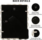 Silver 5x7'' Wave Design Photo Frame, High-End Heavy Duty Metal Picture Frames - Image 7