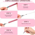 Epakh 2 Pieces Weeding Pen Vinyl Pen Pin Weeding Tool Fine Point Glitter Metal - Image 4