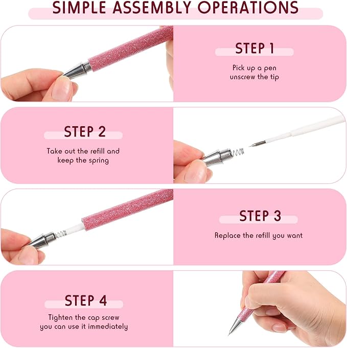 Epakh 2 Pieces Weeding Pen Vinyl Pen Pin Weeding Tool Fine Point Glitter Metal - Image 4