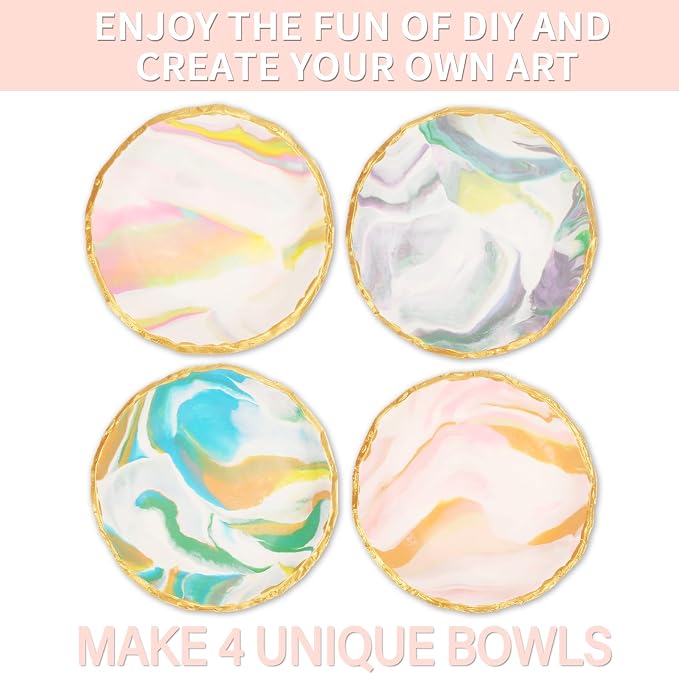 Patemby Make Your Own Clay Jewelry Bowls Arts and Crafts Kit - Image 5