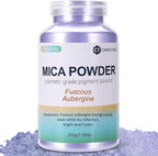 Mica Powder, 7.05OZ（200g）, Fuscous Aubergine Mica Powder Pigment by CHANGTIKEJIWelcomeYouOrder