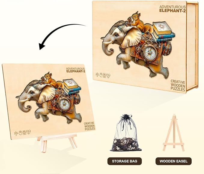Adventurous Elephant Puzzles Adults Gifts - Image 5