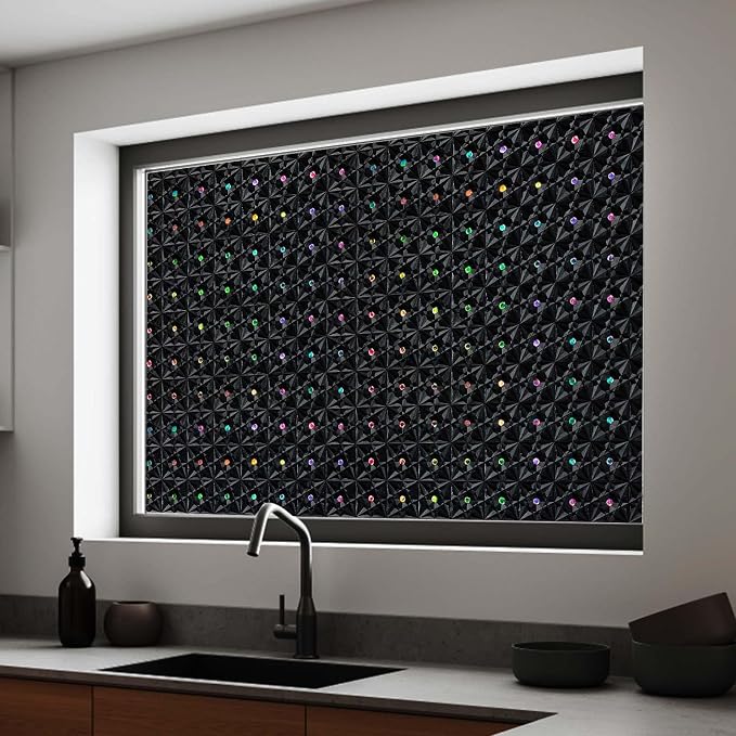 Windimiley Blackout Window Film, 100% Light Blocking Privacy, 11.8" x 78.7" | - Image 8
