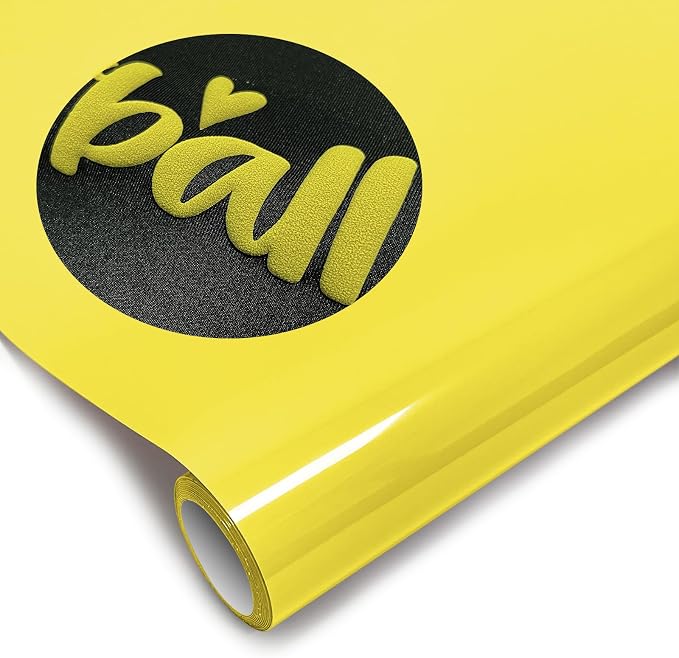 Puff Heat Transfer Vinyl, 12in X 5ft Iron on by YIWLOER