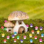 DIYDEC 100pcs Mini Resin Mushroom 8 Colors Small Mushrooms Figures Tiny Resin - Image 7