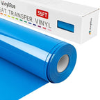 VinylRus Heat Transfer Vinyl-12” x 35FT Sky Blue Iron on Vinyl Roll by VinylRus