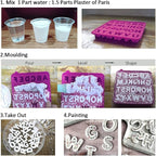 Falling in Art 5 LB Plaster of Paris, Hand Mold Casting Kit Powder, Gypsum - Image 3