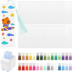 451Pcs DIY Bookmark Making Kit, 12 Mil Bookmark Laminating Pouches by WSICSE