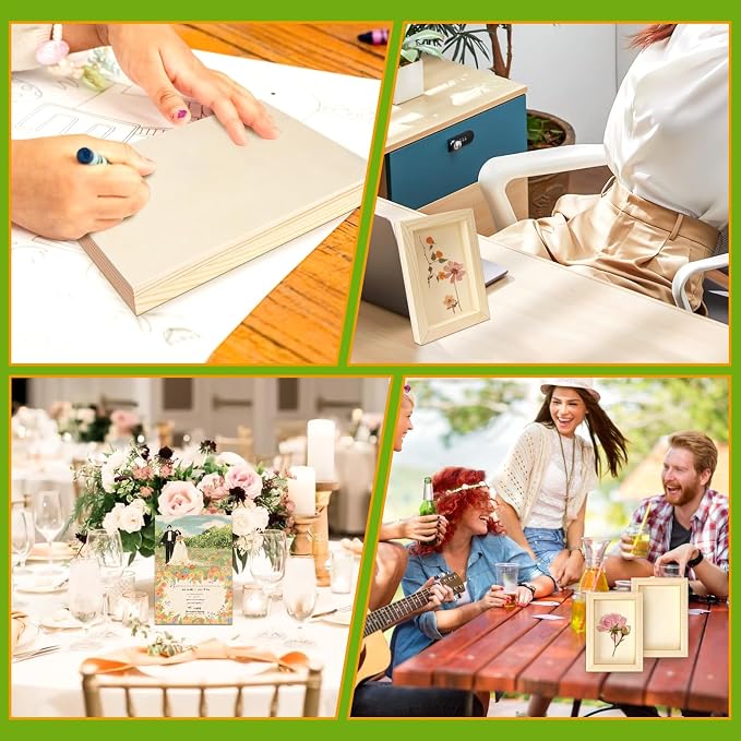 FSWCCK 10 Pack 5 x 7 inch Wood Panel Boards, Unfinished Wood Canvas Panels - Image 7