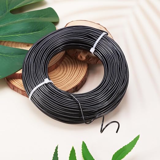 Fashewelry 180 Feet 12 Gauge Aluminum Wire Black Bendable Metal Craft Wire - Image 6