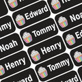 Personalized Name Labels for Kids – 60 Waterproof Peel-and-Stick Labels for by GILBIN