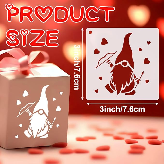 Marspark 66 Pcs Small Stencils for Crafts Reusable 3 Inch Stencils for Painting - Image 2
