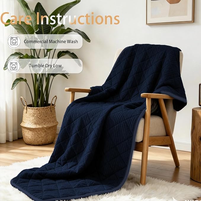 ZonLi 20lbs Weighted Blanket for Adults Sleeping, Double-Sided All Season - Image 6