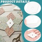 400 PCS Paper Piecing 1.5", Diamond Quilting Templates - Image 3