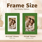 Solid Wood 4x6 Picture Frame Beaded Frame - Image 3