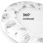 Yoofoss Bassinet Sheets for Baby, Baby Delight, Angelbliss, Soft Breathable - Image 7
